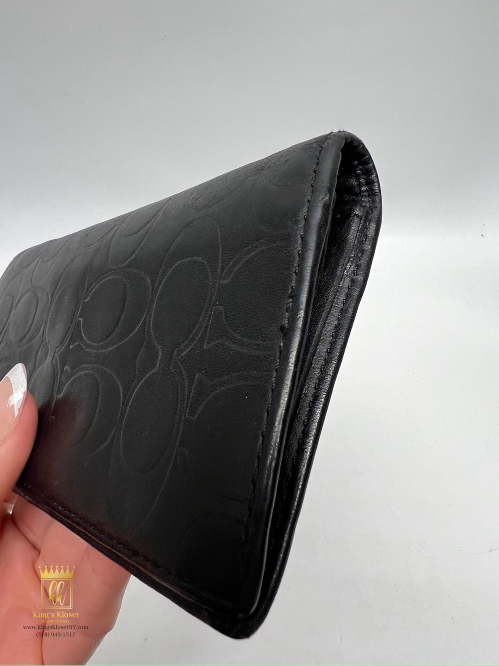 Coach Embossed Leather Wallet - Picture 5 of 11